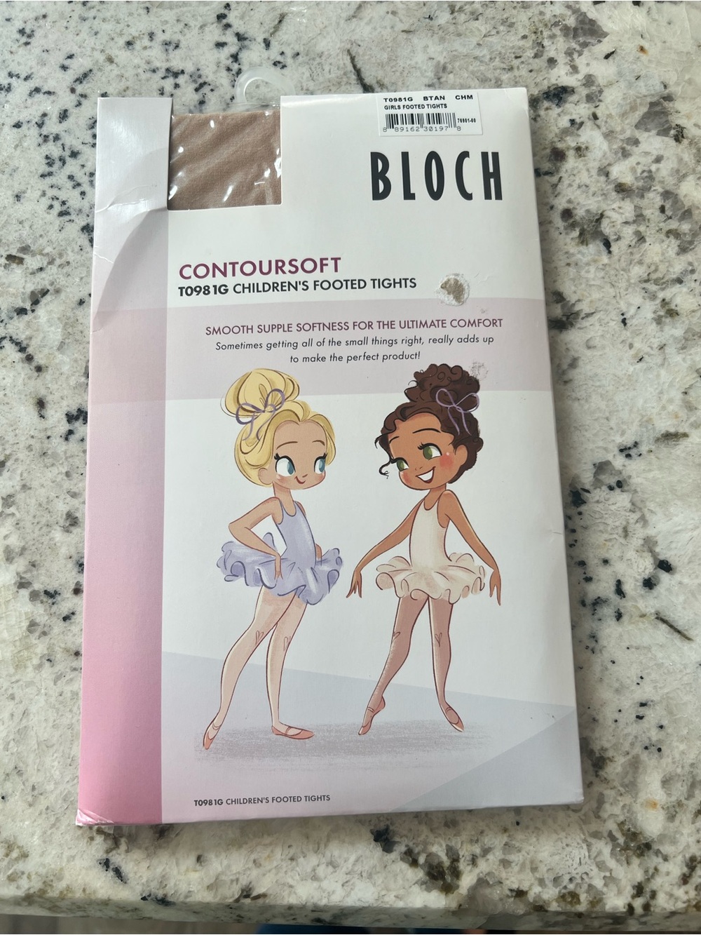 Bloch Contoursoft Children’s Footed Tights - Beige
